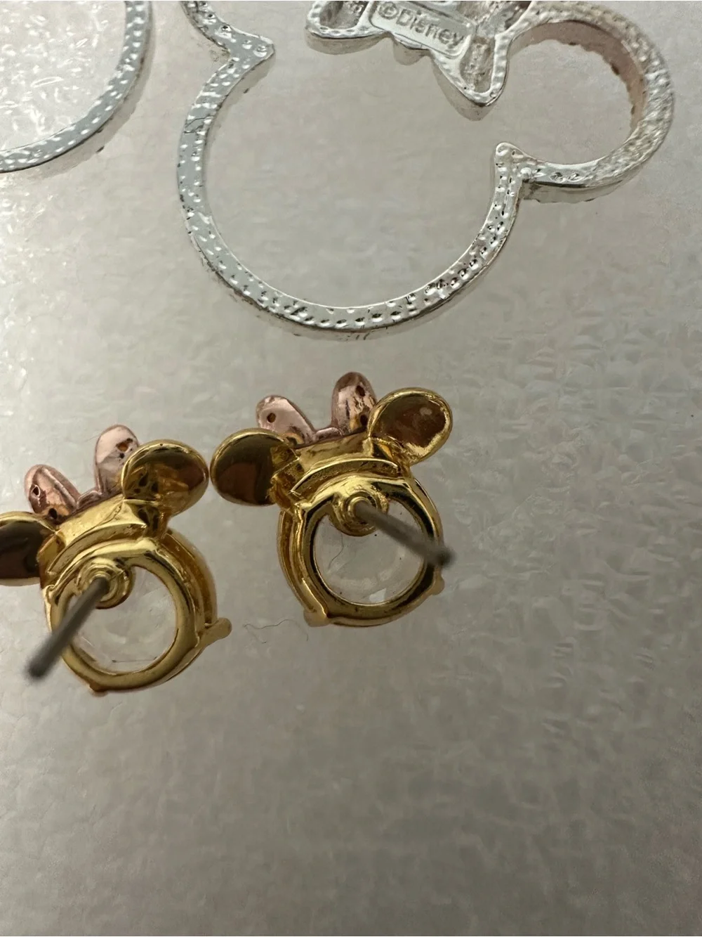 Kids Minnie Mouse Style Earring Set - Silver, Gold, Black, Blue, Pink